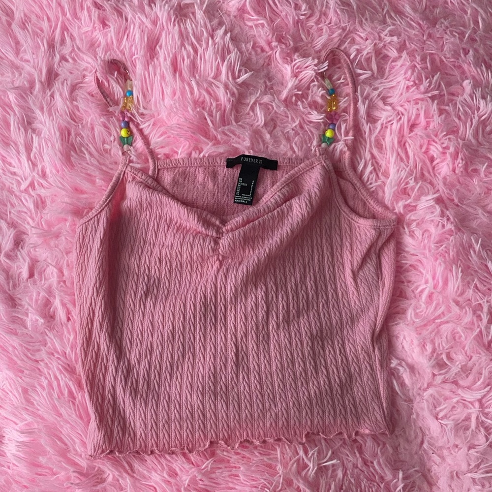 pink y2k forever 21 tank top